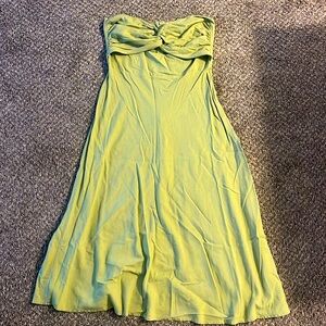 Petal and pup keyhole sage green dress